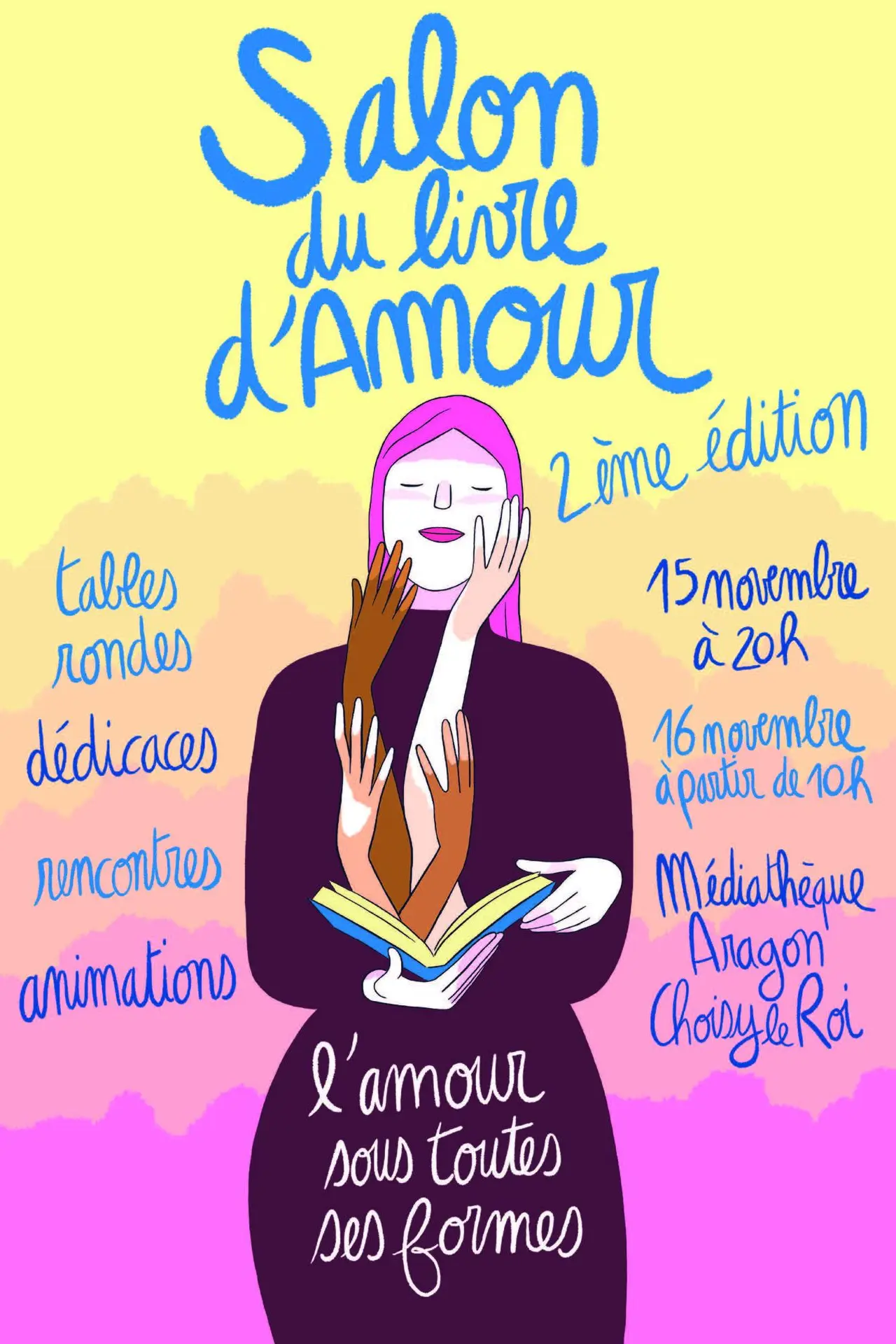 affiche salon du livre d'amour 2024 de Choisy-le-Roi © Matthieu Méron affiche salon du livre d'amour 2024 de Choisy-le-Roi © Matthieu Méron